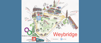 map of Weybridge