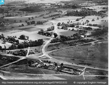 1928 Aerial view of Littleworth Common